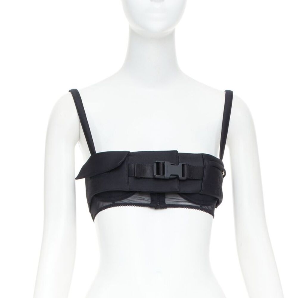 Miu Miu 2023 Runway Black Bralette Top